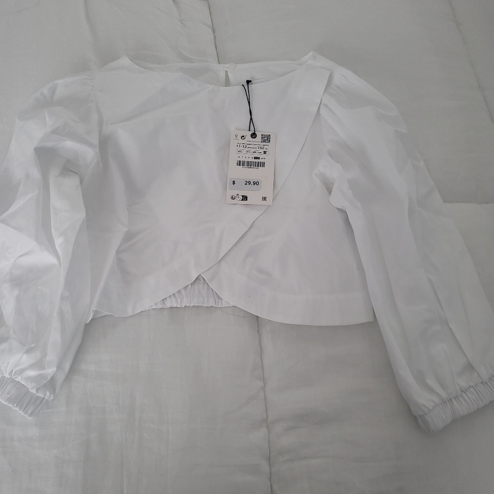 Zara Kids White Shirt NWT